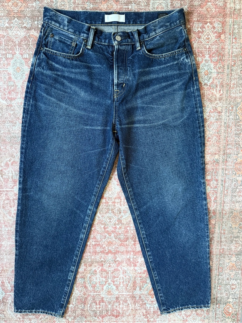 Moussy Men's Dark Blue Relaxed Jeans